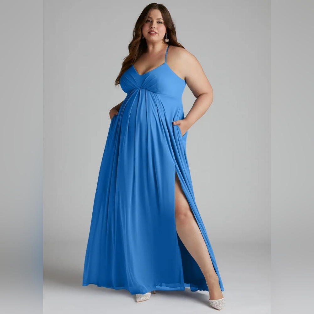 Azazie Blue Jay Dress